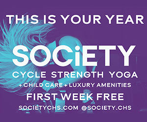 Ad: SOCiETY. Cycling. Strength. Yoga.